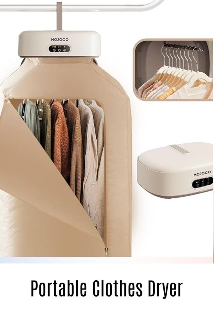 Portable Electric Clothes Dryer | Foldable Wardrobe Drying Machine with Hot Air